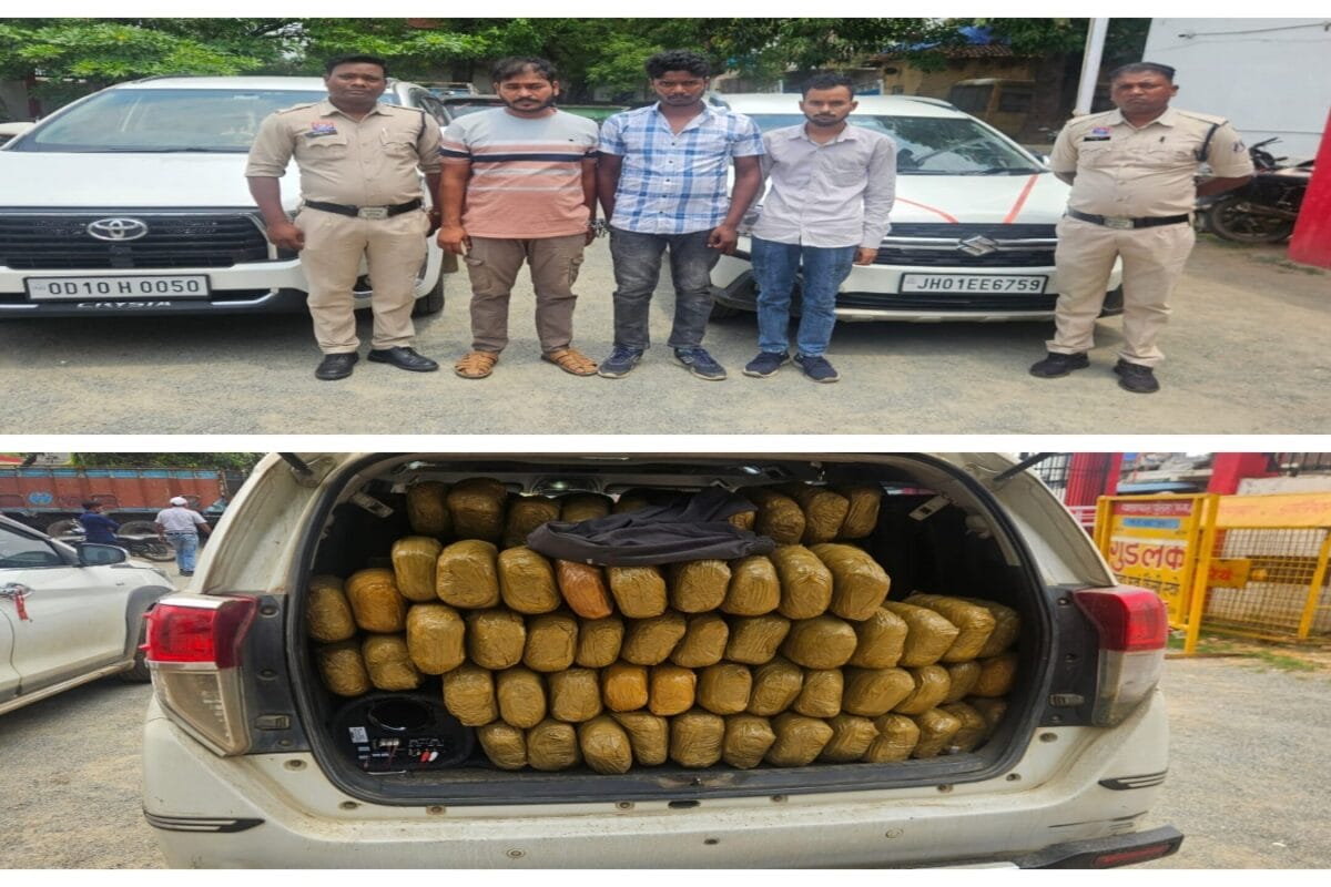 ऑपरेशन आघात के तहत पुलिस को मिली बड़ी सफलता, 300 किलो गांजा के साथ 3 तस्कर गिरफ्तार