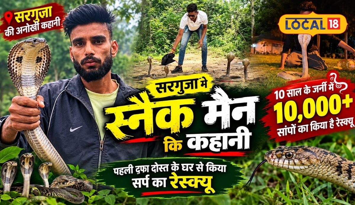 जहां दिखा सांप, पहुंच गए सत्यम! 10 साल में 10 हजार से ज्यादा सर्पों का रेस्क्यू